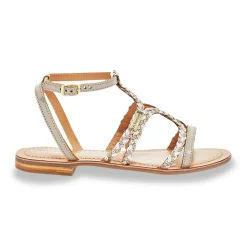 Sandales femme BONGO multicolore en cuir