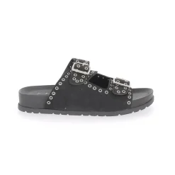 Sandales Femme En Cuir - Noir