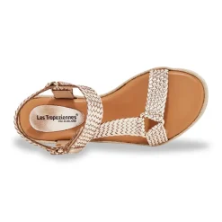 Sandales femme HIPSTO or en cuir