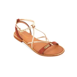 Sandales femme HIRONBUC terracota en cuir