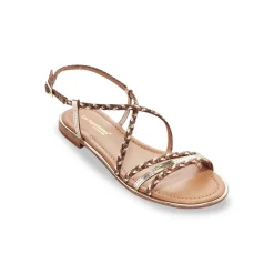 Sandales femme HOMAGE marron en cuir