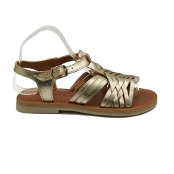 Sandales femme IMALA champagne en cuir