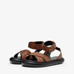 Sandales femme marron