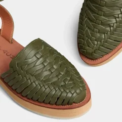 SANDALES FEMMES EN CUIR LOMA OLIVE vert