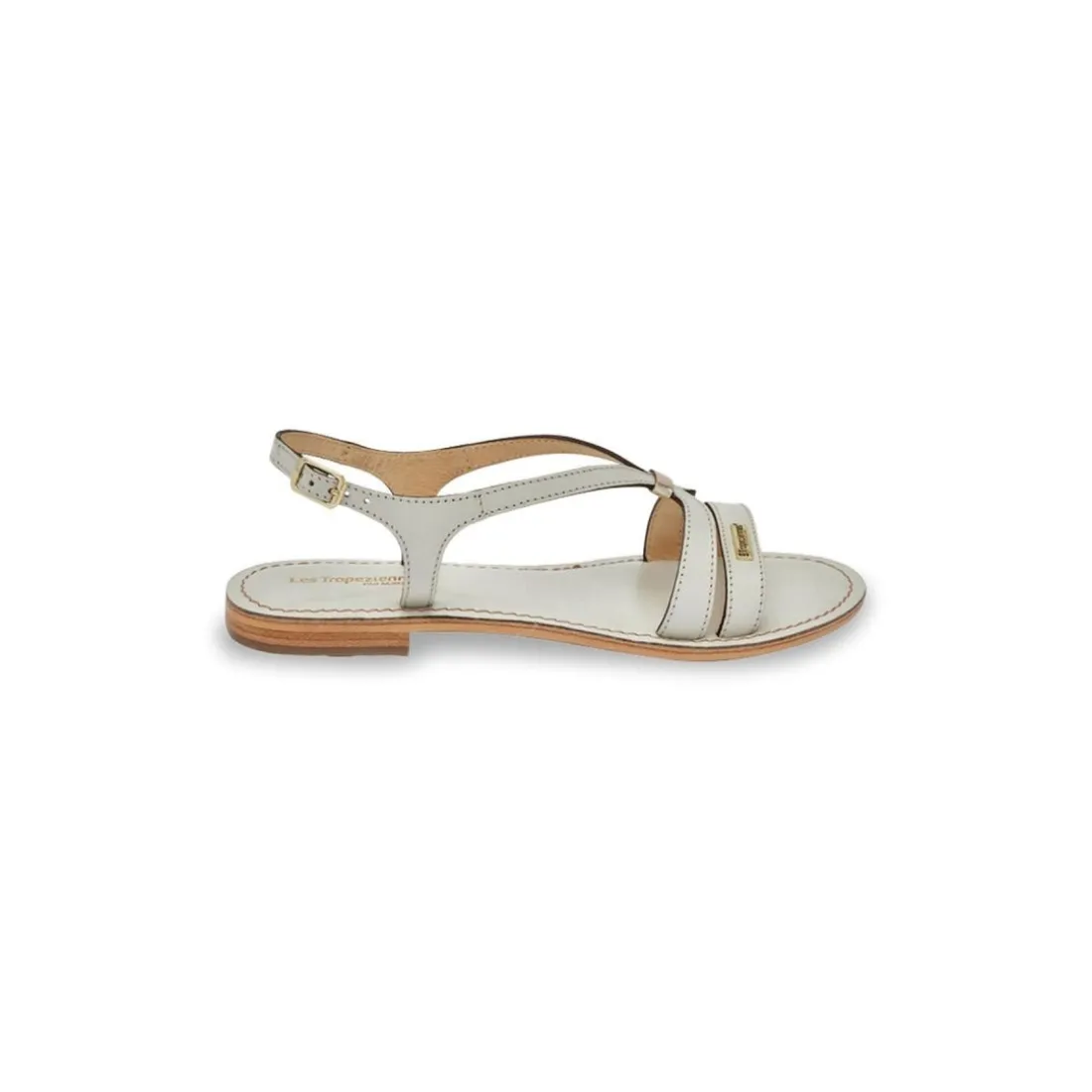 Sandales HAMOON creme en cuir