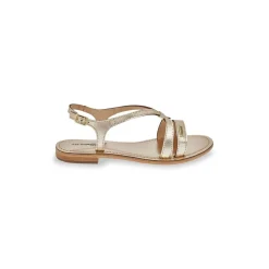 Sandales HAMOON or en cuir