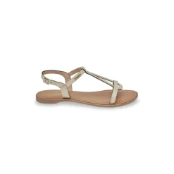 Sandales HEMAIL creme en cuir