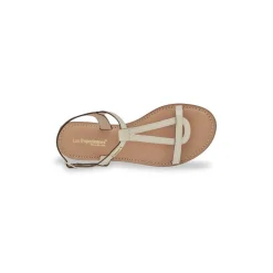 Sandales HEMAIL creme en cuir