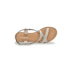 Sandales HOMONGO creme multi en cuir