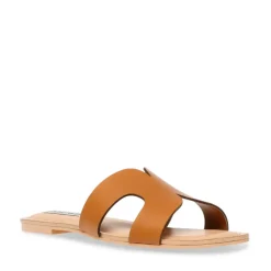 Sandales Zarnia en cuir cognac