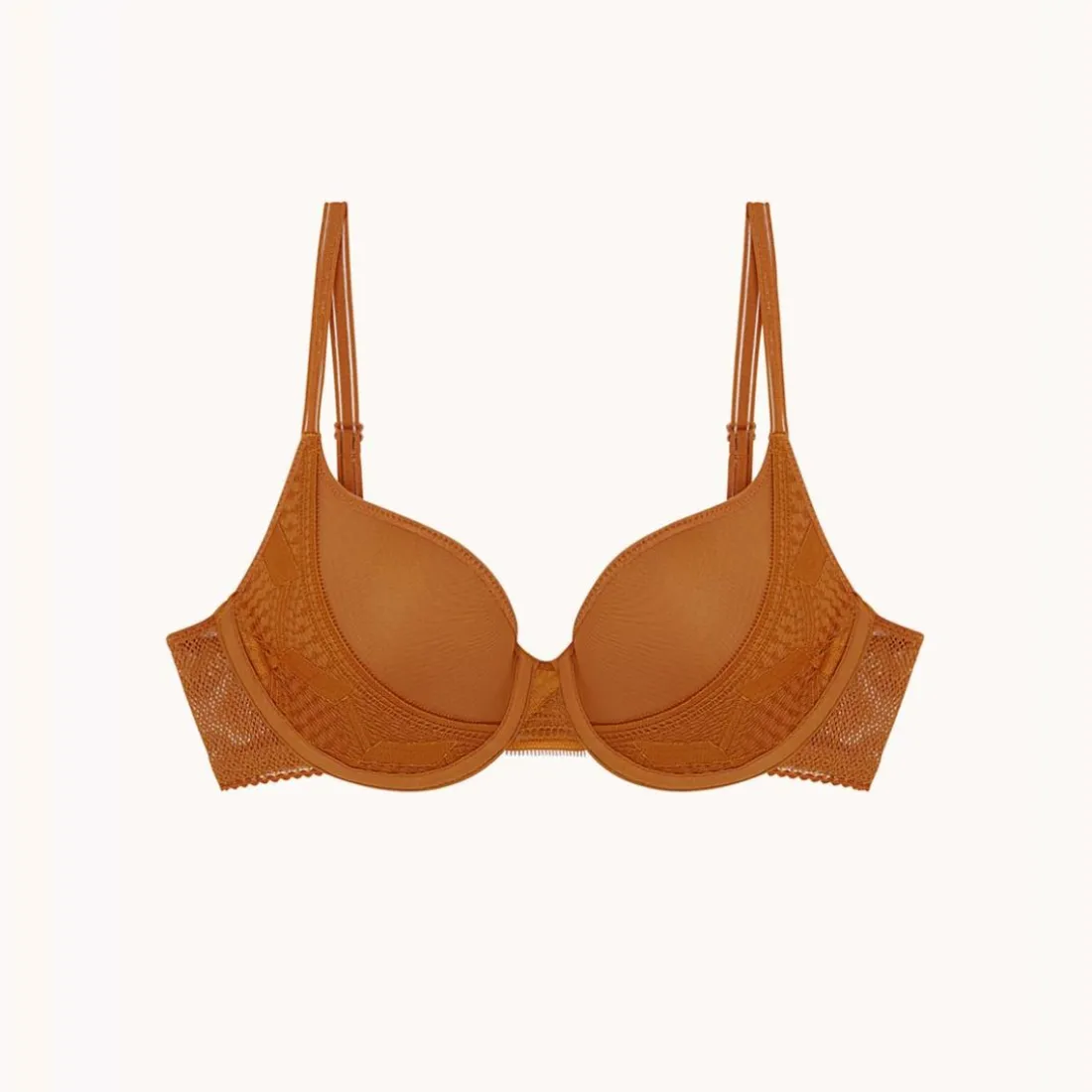 Scarlett - Soutien-gorge corbeille caramel marron