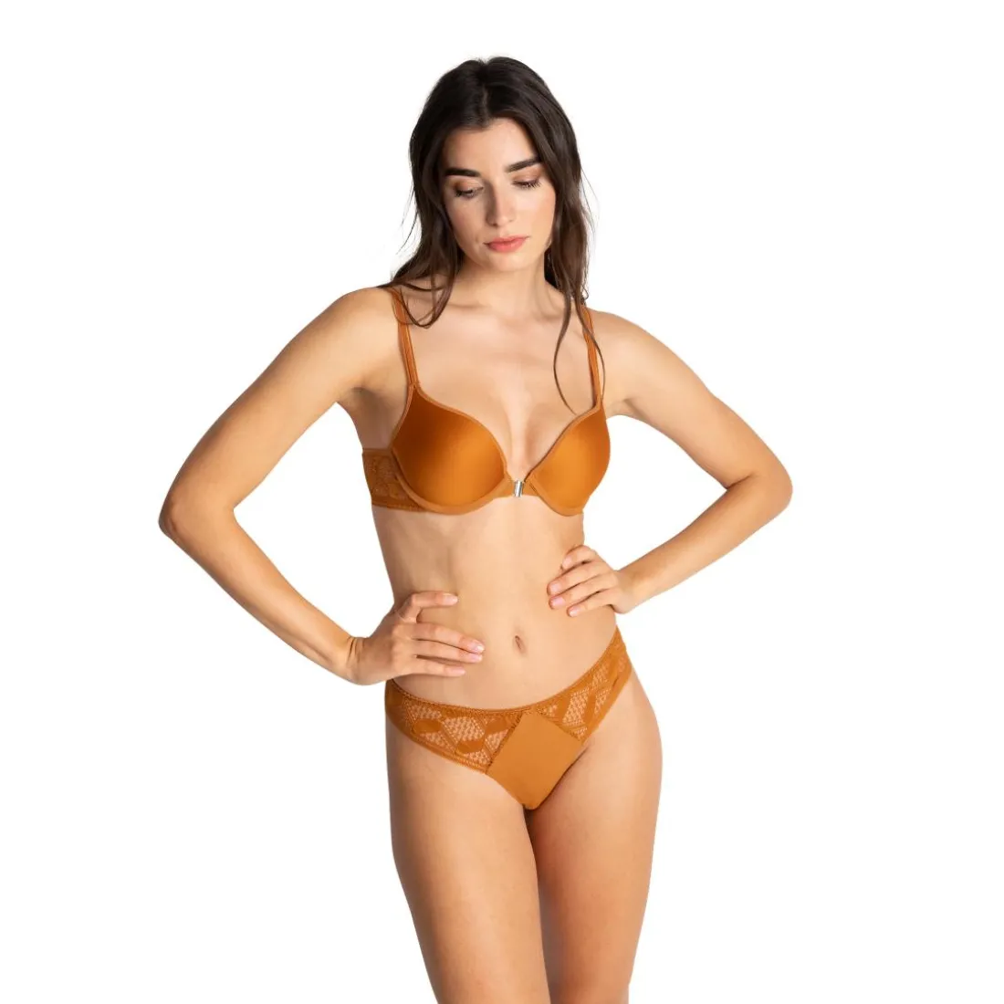 Scarlett - Soutien-gorge extra push-up caramel marron