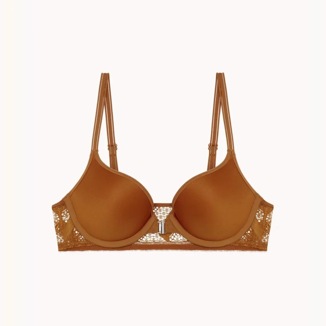 Scarlett - Soutien-gorge extra push-up caramel marron