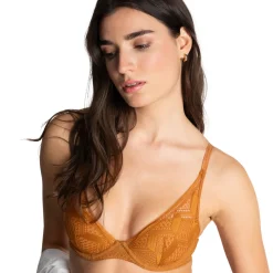 Scarlett - Soutien-gorge plongeant marron