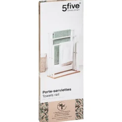 Sèche Serviette en Bambou Blanc