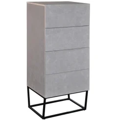 Semainier Logam 4 tiroirs Marbre