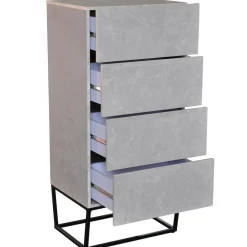 Semainier Logam 4 tiroirs Marbre