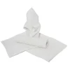Serviette BANDE Satin Blanc 45 x 45 cm