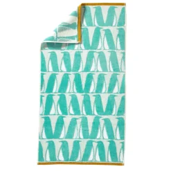 Serviette BANQUISE Turquoise 100% Coton 550g/m² cm