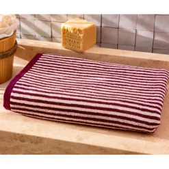 Serviette de bain CHARLIE violette en coton