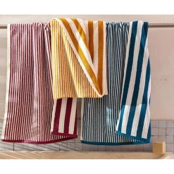 Serviette de bain CHARLIE violette en coton