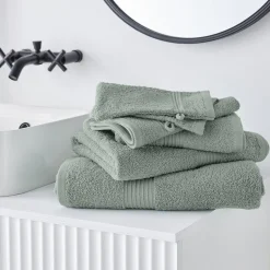 Serviette de Bain en coton ESSENTIAL 50 x 90 Celadon