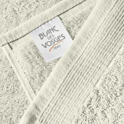 Serviette de bain uni en micro-coton 600 gr/m² - Ivoire