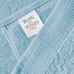 Serviette de bain uni en micro-coton 600 gr/m² - Bleuet