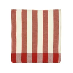 Serviette de table en métis, MALO-Rouge moyen-40 x 40 cm