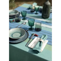 Serviette de table recyclée YUNA Ivoire 50 x 50