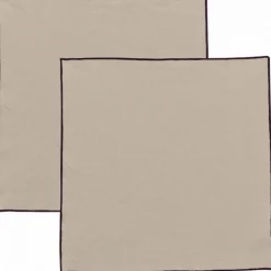 Serviette de table recyclée Grace Ficelle 40 x 40