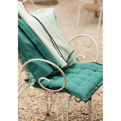 Serviette de table recyclée Grace Paon 40 x 40