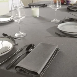 Serviette de table unie en polylin, Made in France, LA LILLOISE Pavot
