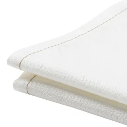 Serviette de table unie en polylin, Made in France, LA LILLOISE Meringue