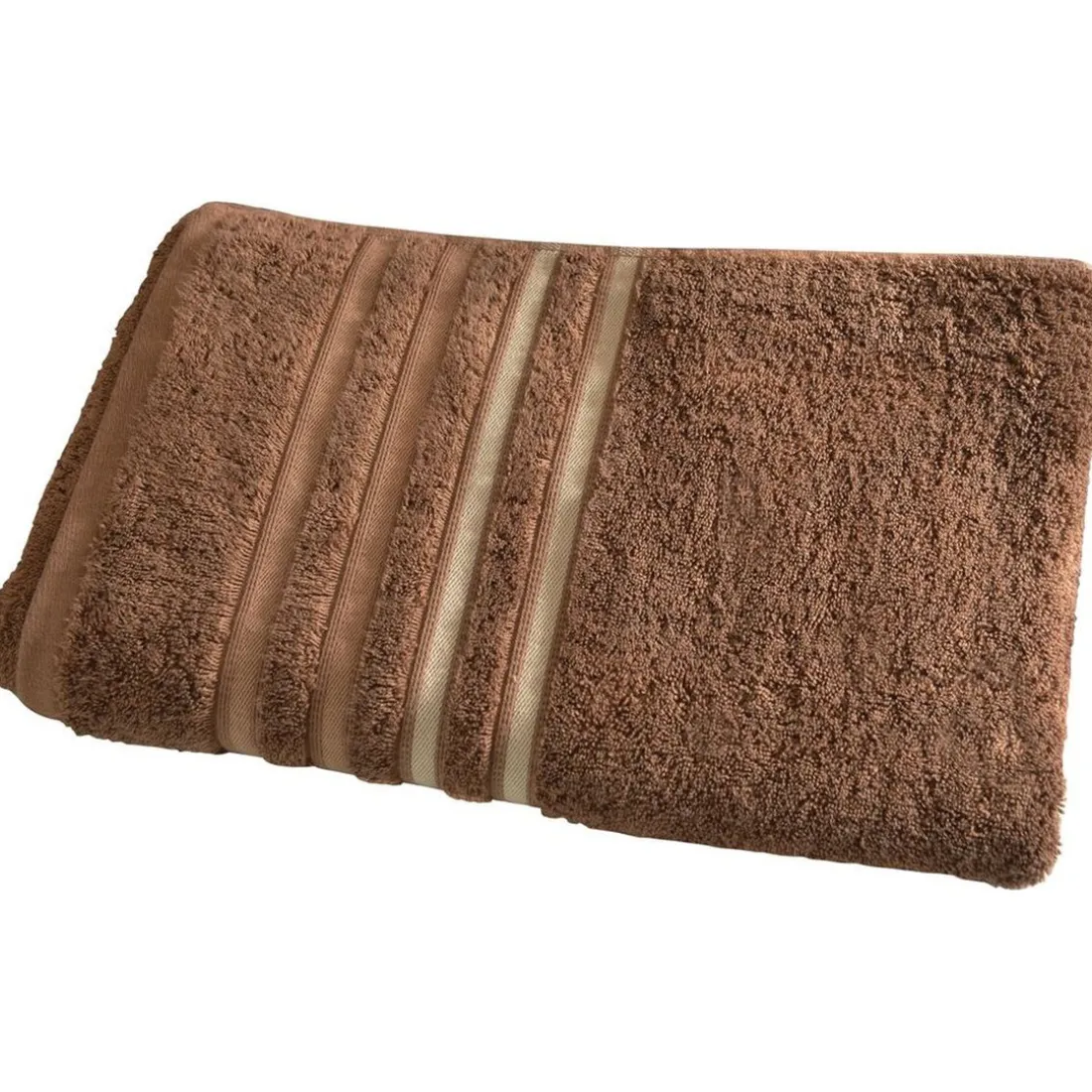 Serviette de toilette en tissu eponge EXTRA SOFT - marron glacier