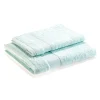 Serviette invité RANGER 620 g/m² - 40x60 + Serviette 56 x 100 cm - vert clair