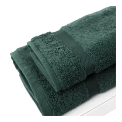 Serviette invité RANGER 620 g/m² - 40x60 + Serviette 56 x 100 cm - Vert terre