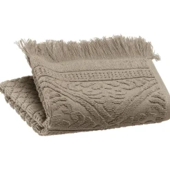 Serviette invité uni Zoé Chamois 30 x 50