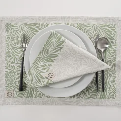 set 2 serviettes alba coton