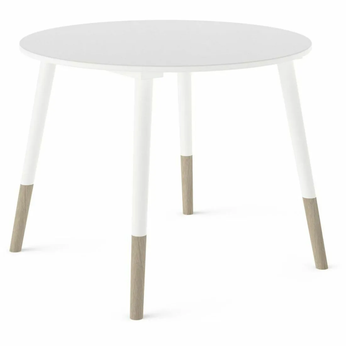 Set 1 Table et 2 chaises FIRMIANA blanc et pin naturel