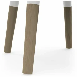 Set 1 Table et 2 chaises FIRMIANA blanc et pin naturel