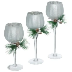 Set 3 Verres a pied branches