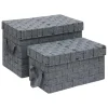 Set de 2 paniers Lise gris