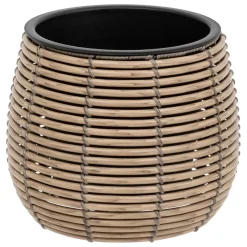 Set de 3 pots en plastique CAM - beige