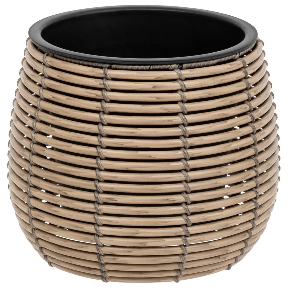 Set de 3 pots en plastique CAM - beige