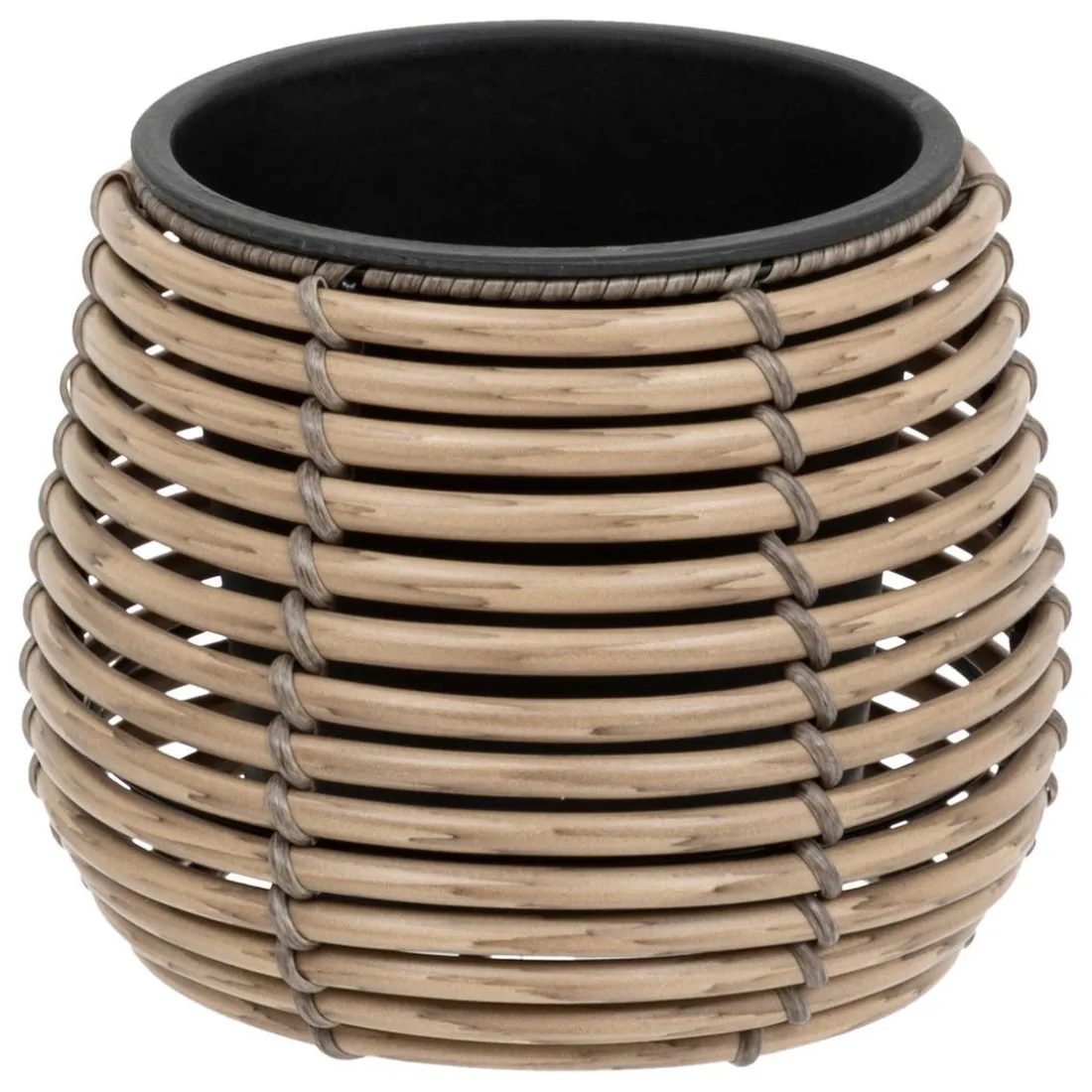 Set de 3 pots en plastique CAM - beige