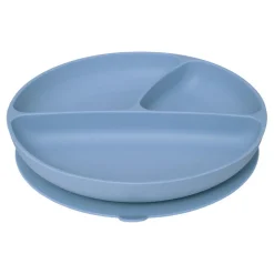 Set de repas bleu en silicone