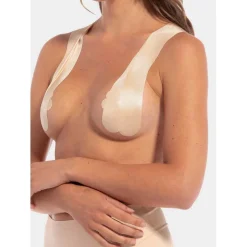 Set de rouleau adhésif et paire de cache-tétons - Beige MAGIC bodyfashion