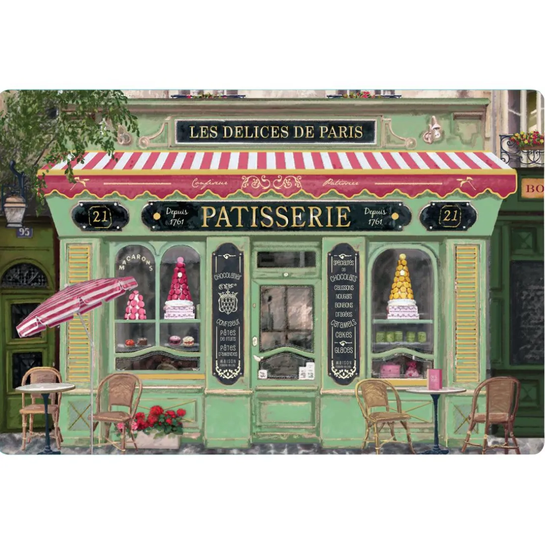 Set de table Boutique Patisserie Assortis 30 x 45