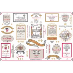 Set de table multi-étiquettes Bordeaux Multico 30 x 45